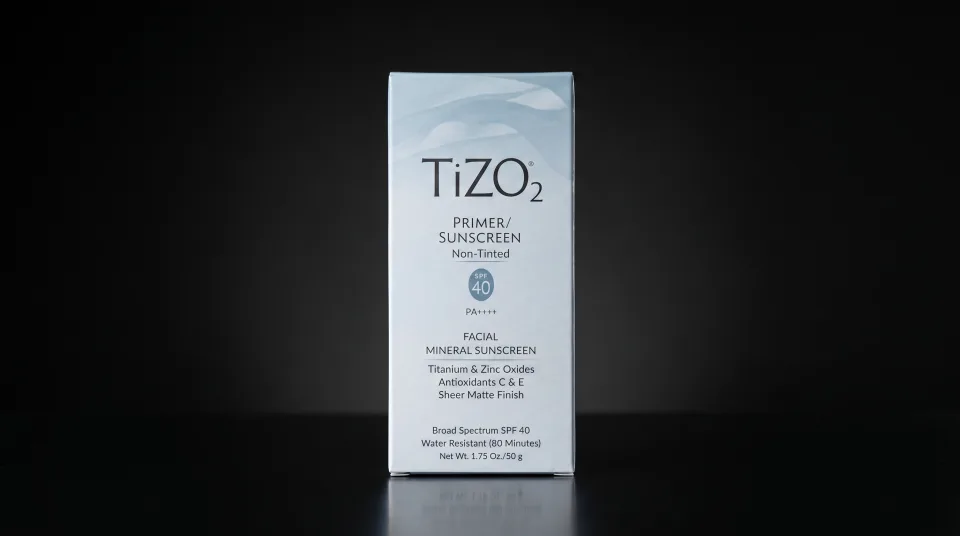 TiZO2 Non-Tinted Primer Sunscreen box, SPF 40