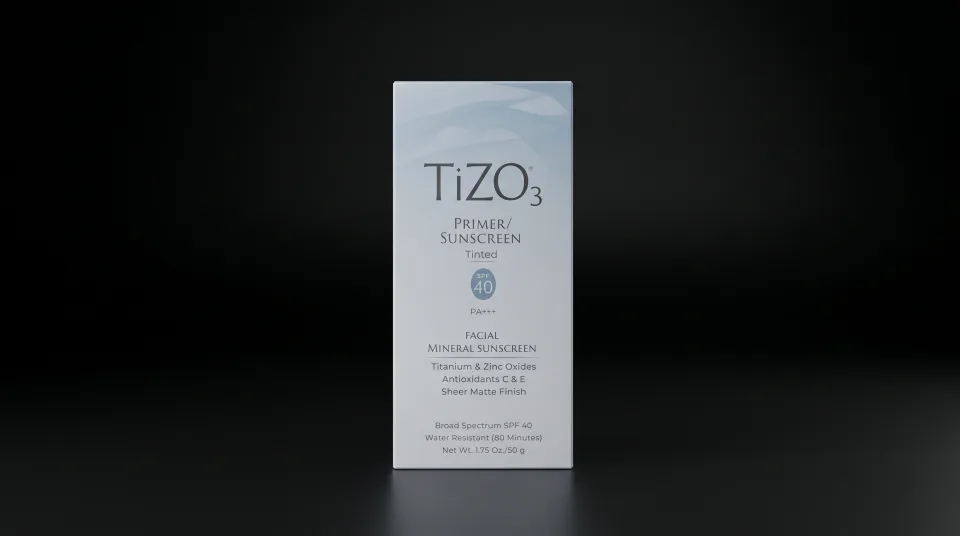 TiZO3 Tinted Primer Sunscreen box, SPF 40