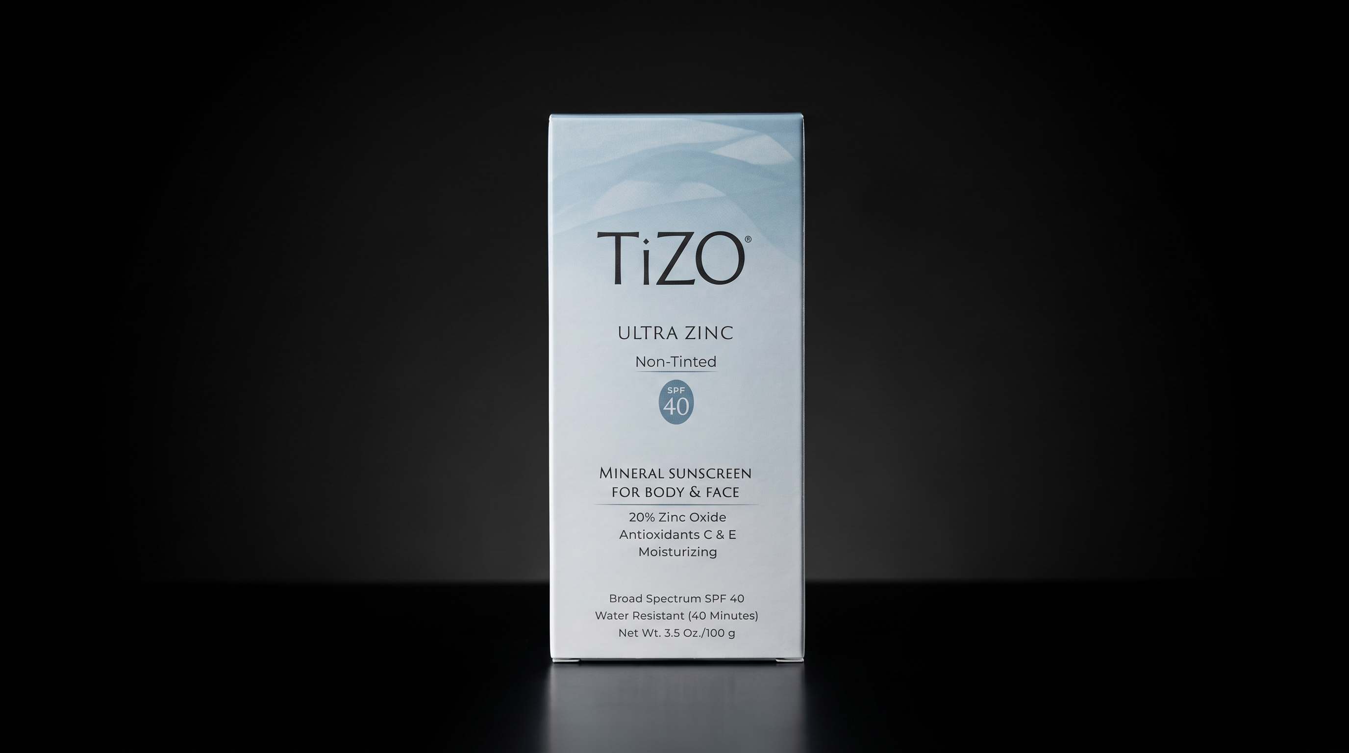 TiZO Ultra Zinc Non-Tinted box, SPF 40
