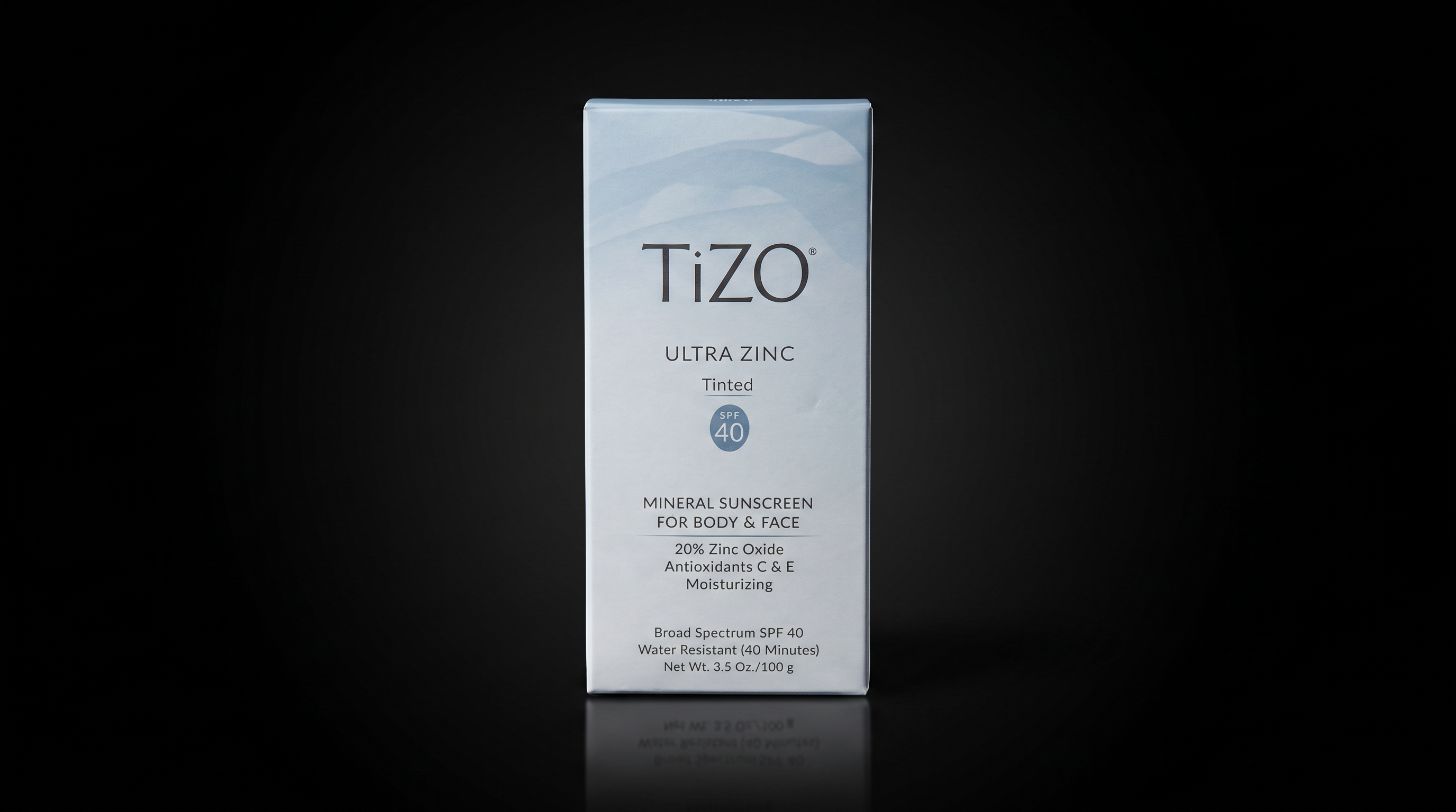 TiZO Ultra Zinc Tinted box, SPF 40